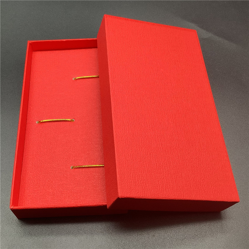 书签三合一红色礼品盒笔盒