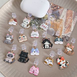 New Cute Cat Mobile Phone Dust Plug Pendant Jewelry Suitable for Apple Huawei Android Charging Port
