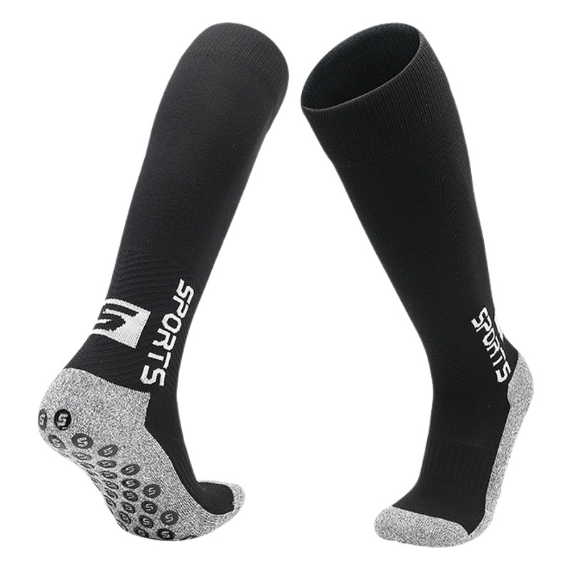 Professional football socks game training socks men's sweat absorbent deodorant socks children towel bottom silicone anti-slip socks wholesale