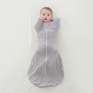 Newborn Baby Anti-Scare Sleeping Bag Swaddle Wrapping Towel Spring and Autumn Summer Bag Baby Sleeping Artifact Modal