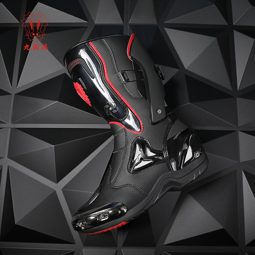 Winter cycling boots, men's rally cross-country cycling shoes, women's wind-proof, anti-skid and anti-impact knight boots, knight style