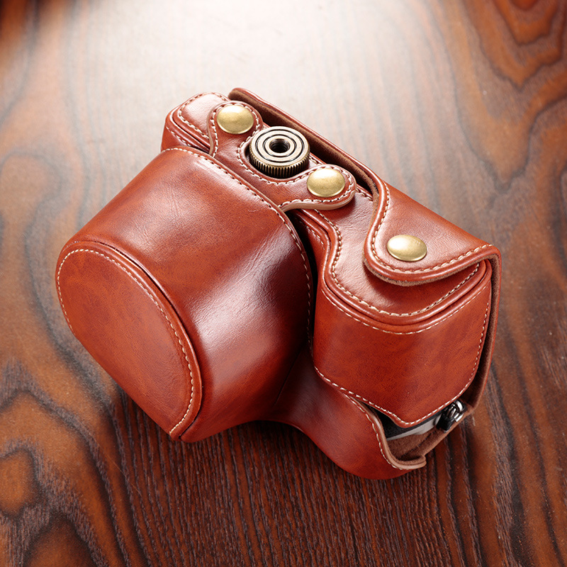 (2개) A7C 카메라 가방 A6000 A6400 A6100 ZVE10 가죽 케이스 보호 케이스