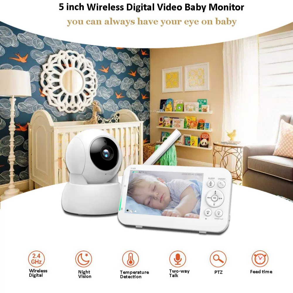 严选智能家用婴儿监控看护器宝宝监护器儿童分房监视睡觉哭声看娃