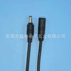 DC5521带自锁dc35135公母插头连接电源线伸缩线耐用