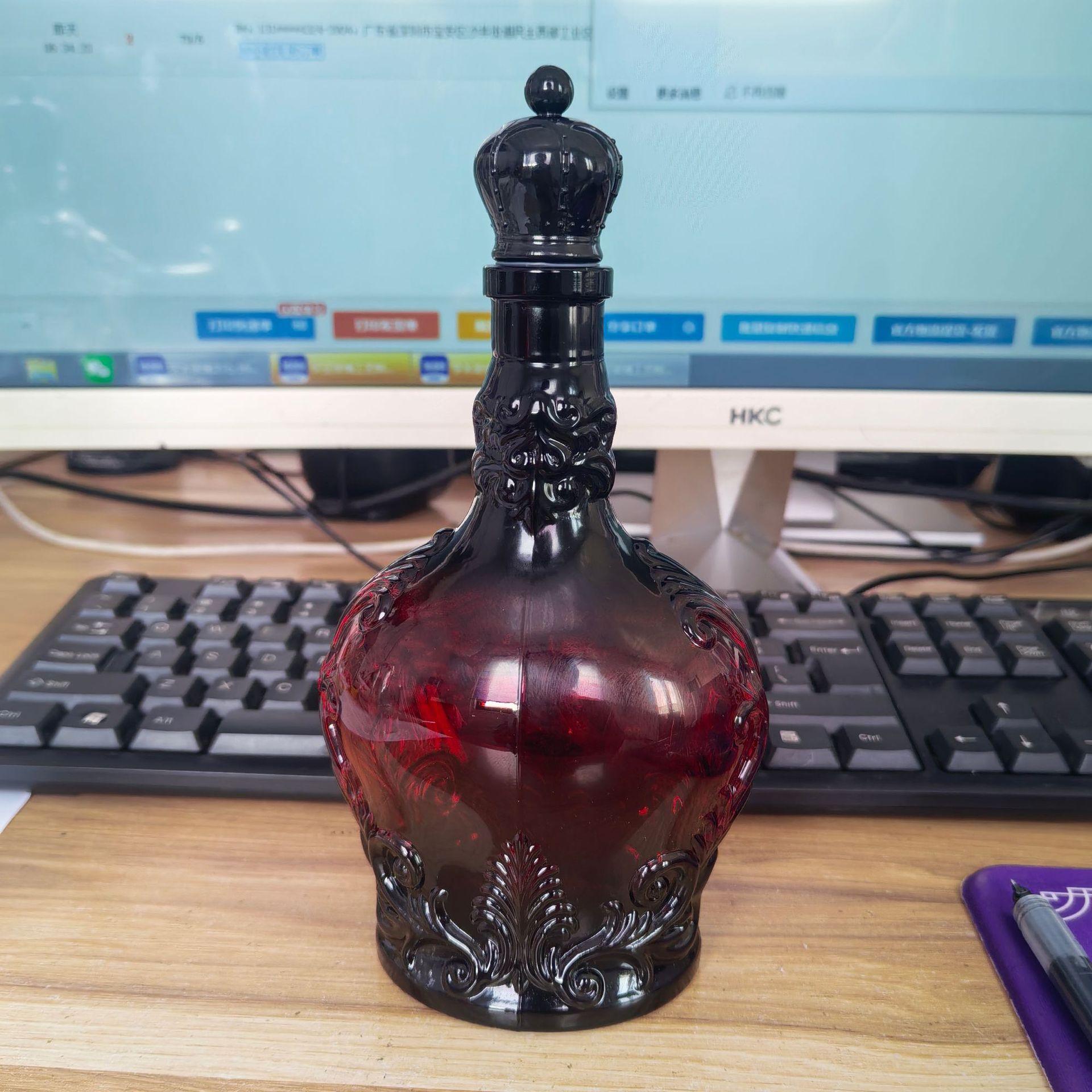 Nuevos productos transfronterizos Botella de whisky estilo Pot Poción mágica Botella de whisky estilo Halloween