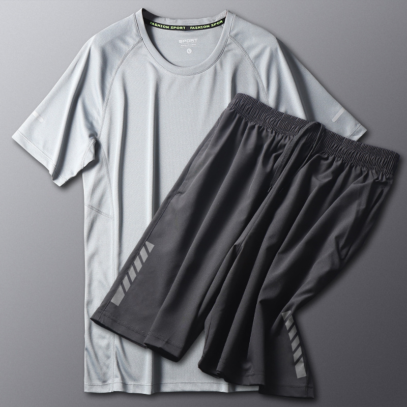 Trajes de bádminton de mangas cortas de hielo para hombres, tenis de mesa de secado rápido, ropa de verano suelta y transpirable para mujeres