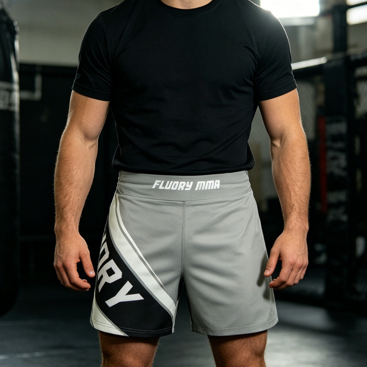 Fluory Sports Shorts Freestyle Fighting Pants for Men and Women Fitness Mma Fighting Training Boxing Professional Training