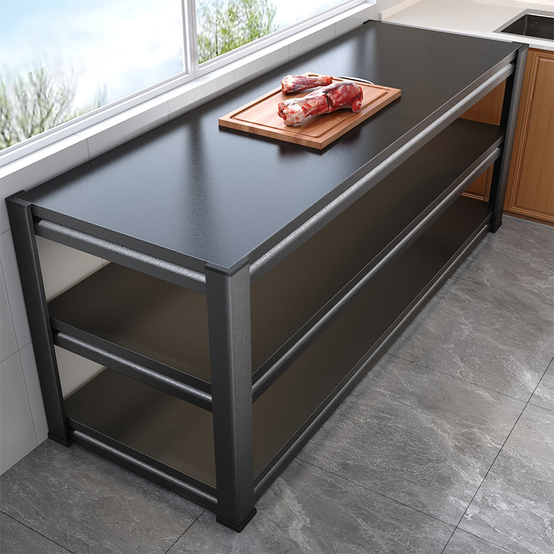 Youqin Kitchen Multi-Functional Storage Rack Floor-Standing Vegetable Cutting Table Workbench Multi-Layer Microwave Oven Pot Storage Rack
