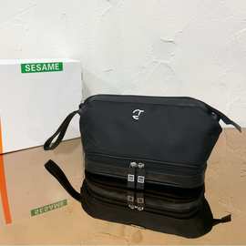 简约轻奢ins风手提化妆包出差旅行便携化妆品收纳包防水洗漱包潮