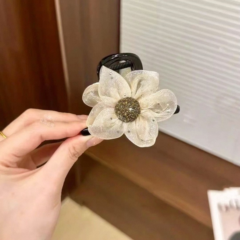 甜美小清新花朵发夹森系高级感刘海侧边夹海边氛围感拍照发饰头饰|undefined