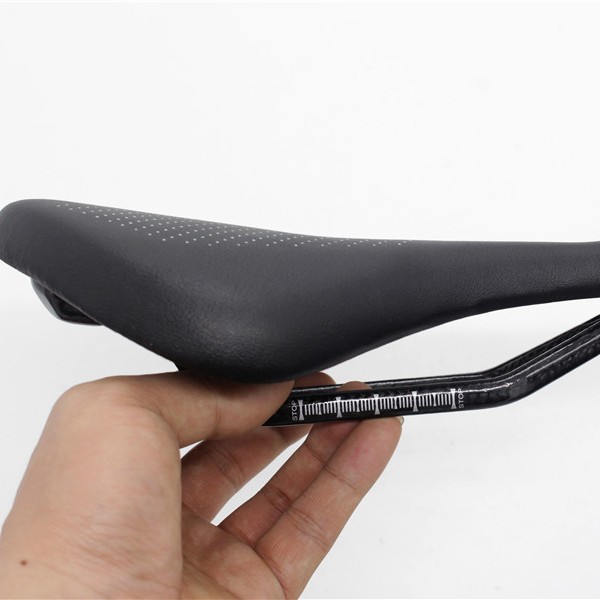 Asiento de fibra de carbono R accesorios para bicicletas cojín inferior de fibra de carbono cojín hueco bicicleta de carretera EVA relleno