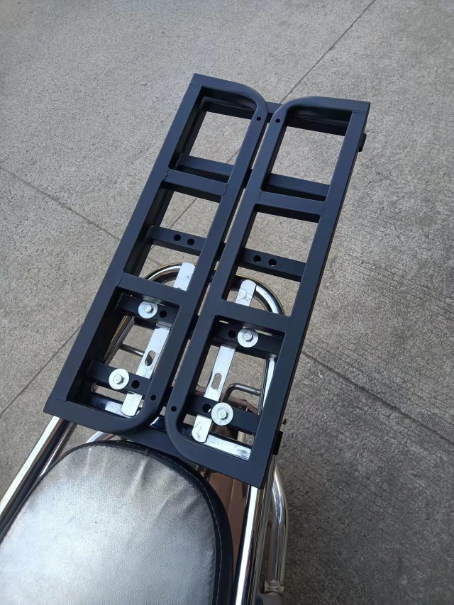Motorcycle Folding Rack, Electric Vehicle Rack, Bicycle Iron Scooter Tail Rack, Take-Out Box Car Rack
