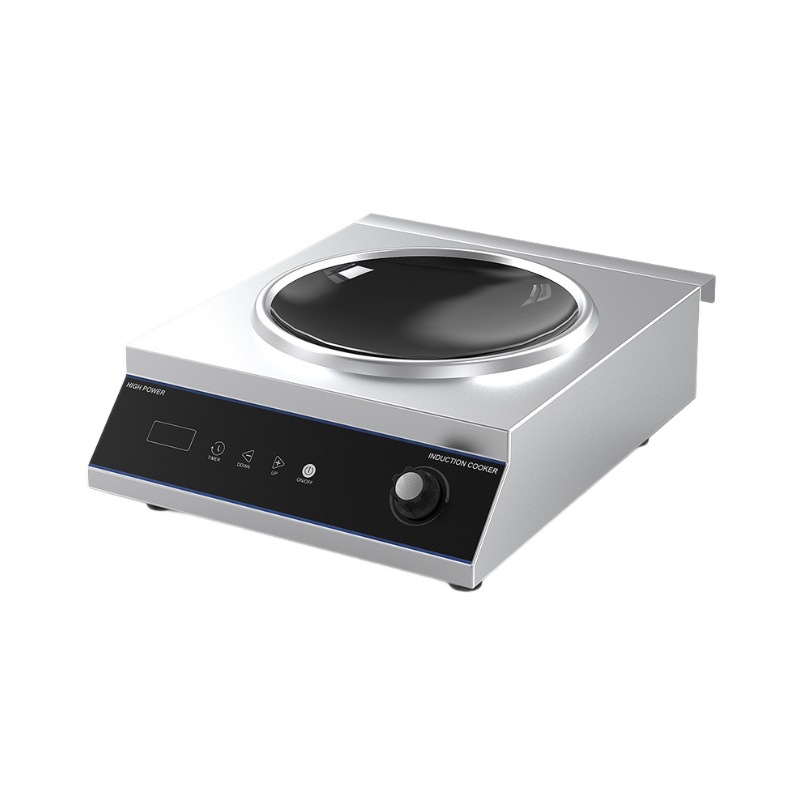 Nuevo horno electromagnético cóncavo transfronterizo 5000W comercio exterior inteligente de alta potencia estufas electromagnéticas comerciales 110V Inglés