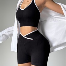 夏季运动户外速干内衣瑜伽服瑜伽健身女健身服跑步上衣背心夏定制