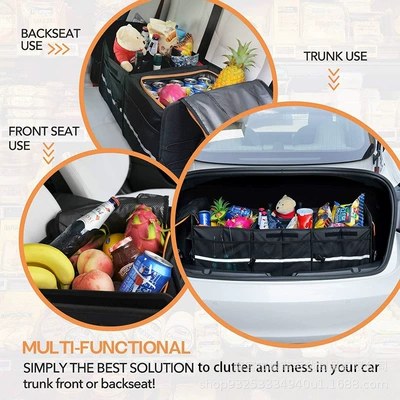 Cross-Border Best-Selling Trunk Organizer: Car storage bag/box