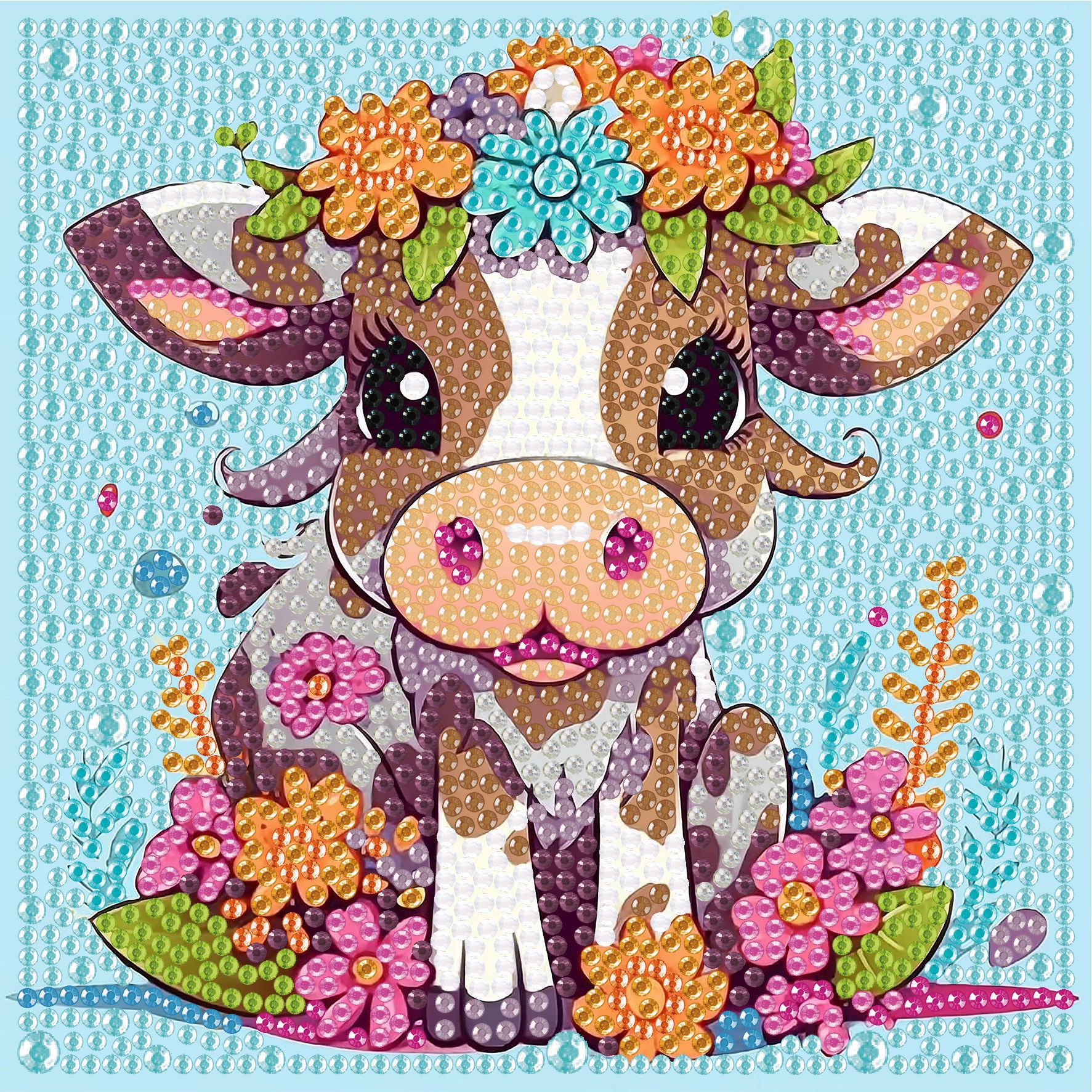 DS22 single cartoon diamond painting (with frame 15*15cm)