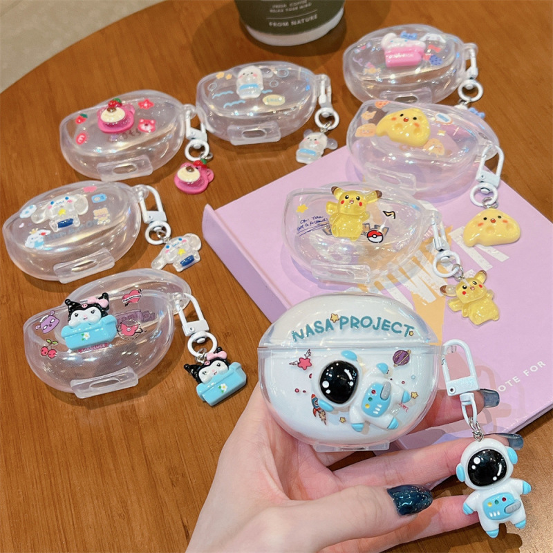 Three-dimensional cartoon creative pendant for oppo Enco Air2i/3i Air4pro transparent TWS3E Three-dimensional cartoon creative pendant for oppo Enco Air2i/3i Air4pro transparent TWS3E