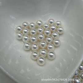 海水珍珠akoya2.5-7.5mm强光正圆微瑕裸珠颗粒可diy戒指耳钉