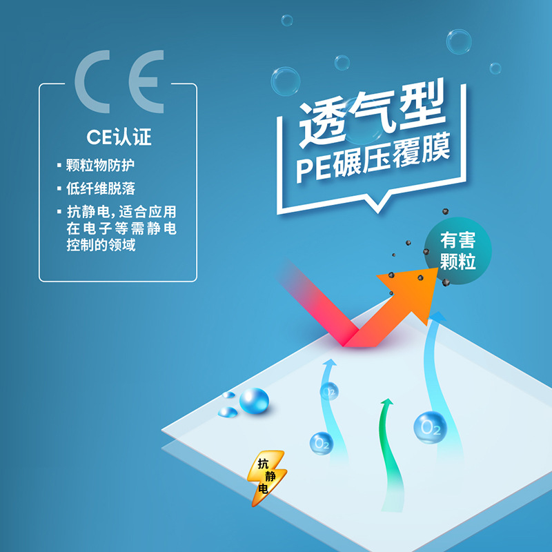 3M4510 protective suit, dustproof, limited splash chemical disposable protective suit, breathable white, antistatic