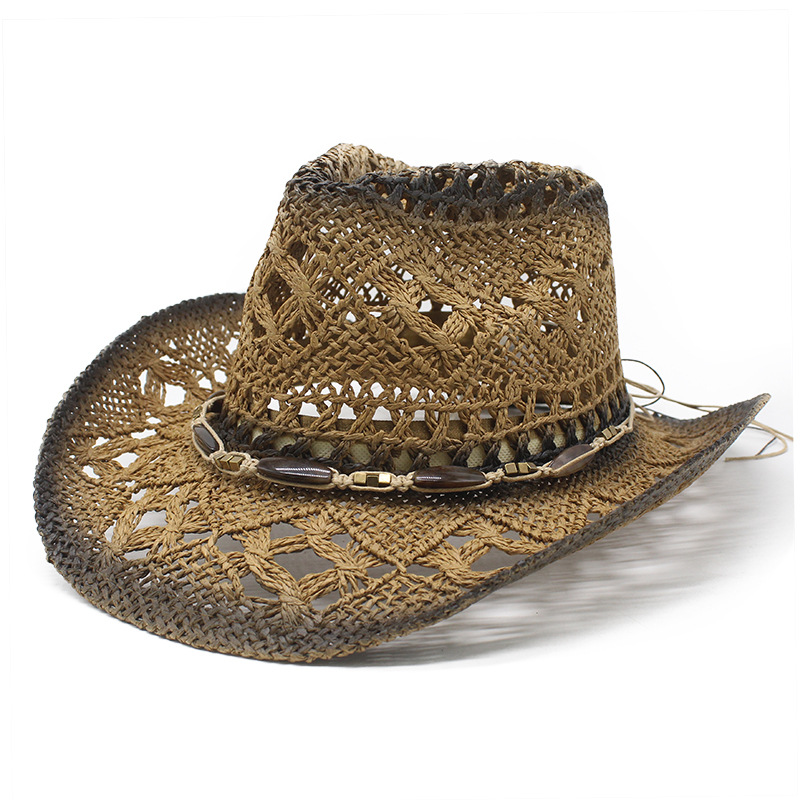 Vintage Sun Hat New Style Travel Sunshade Casual Versatile Beach Spring Summer Foreign Trade Retro Denim Straw Hat For Men And Women_voghion.com