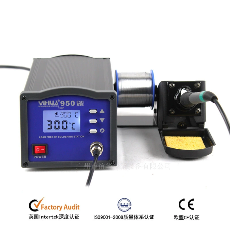 Factory Direct YIHUA-950 мощный цифровой дисплей Интеллектуальная паяльная станция высокочастотная паяльная станция 150 Вт паяльная станция