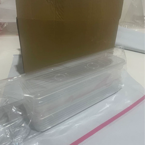 Striped matte box bottom+transparent lid [2 installation]