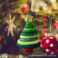 跨境新品Button Christmas Tree Kit纽扣圣诞树套件万圣节