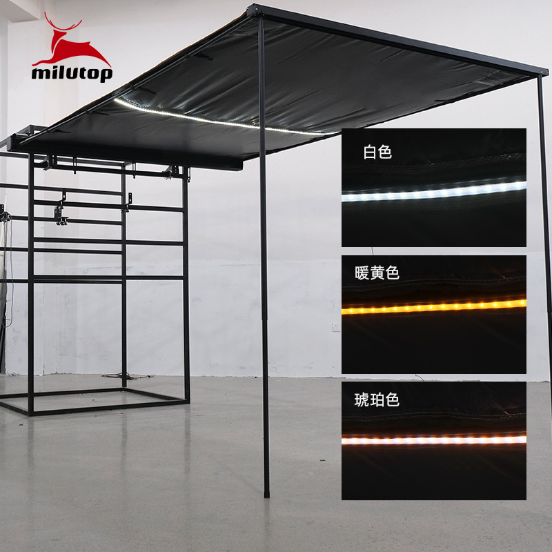 Mystery Deer Fábrica directa Carcasa de aluminio Carpa lateral Carpa de techo Carpa lateral Carpa lateral Carpa de aluminio Carpa lateral Toldo lateral