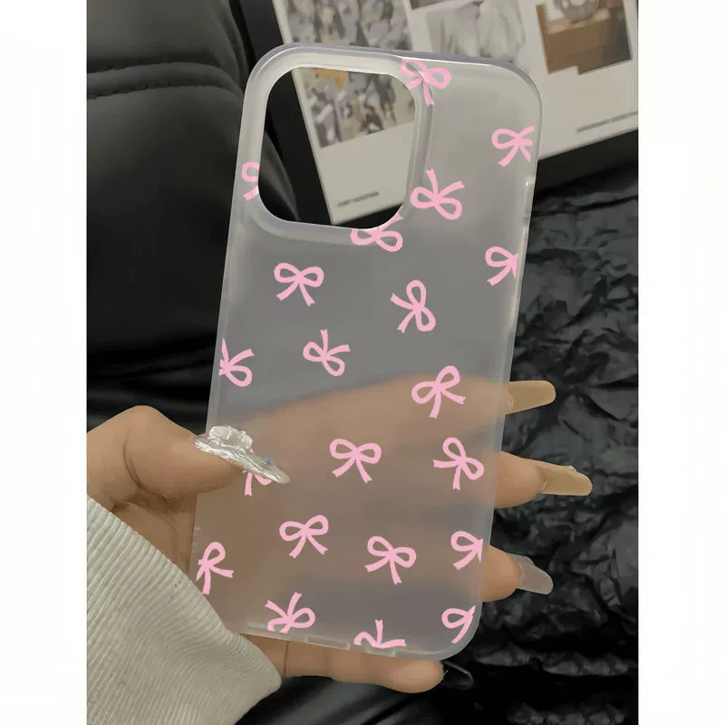 Apple, совместимый матовый чехол с бантом, 16 Pro Max