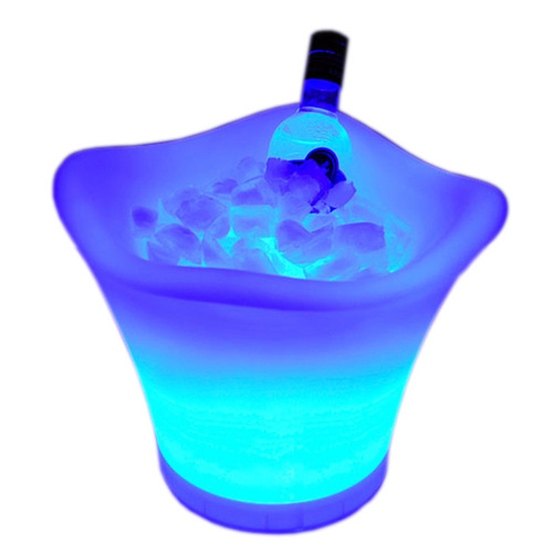 Factory direct sales lamp rotational molding PE intelligent remote control colorful red wine champagne bucket bar KTV atmosphere LED light-emitting ice bucket