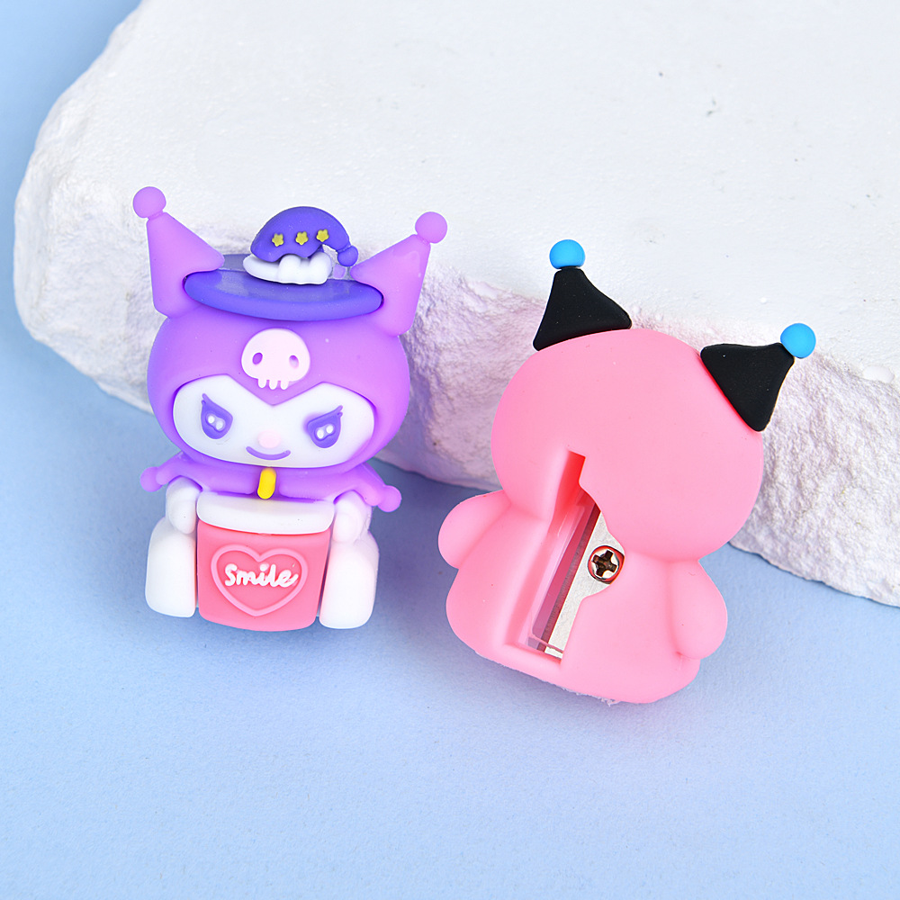 Cute Cartoon Kulomi creativo estudiante sacapuntas lápices sacapuntas para estudiantes de primaria y secundaria premios de papelería al por mayor