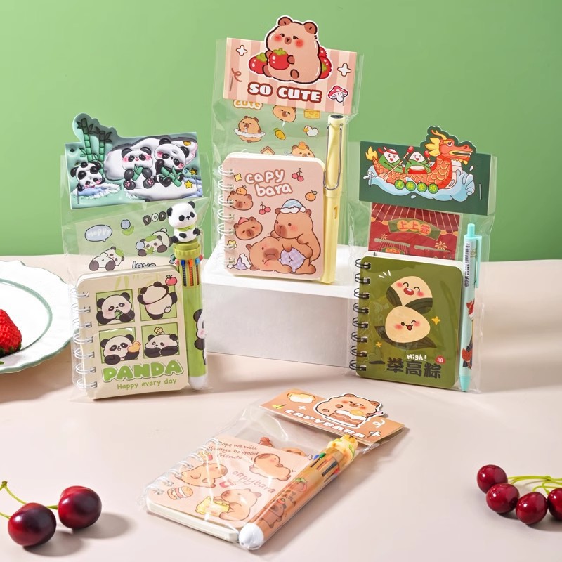 children‘s christmas gift capabala panda gift stationery suit cartoon prize student gift