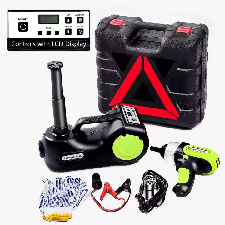 5t Electric 0kg Piece Set 0kg Piece Inflatable Pump Electric Wrench Car Repair Tool Kit for Small Cars