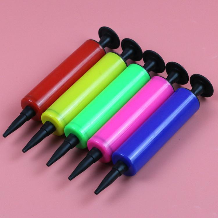 Factory direct sale wholesale portable mini hand-pushed inflatable balloon toy air pump sandbox air pump