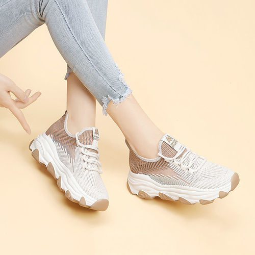 2024 Spring and Summer New Women's Shoes Mesh Shoes Comfortable Breathable Casual Shoes Trendy Versatile Sports Shoes Daily Dad Shoes Women