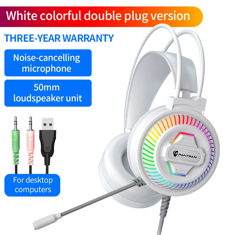Cross-border live headphones female anchor shouts Mai Ear USB headset women wholesale 7.1USB