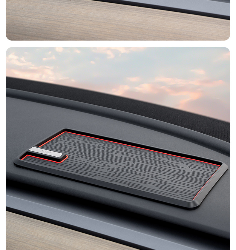 Car Anti-Slip Mat for Dashboard, Parking Number Plate Holder, Phone Holder, Car Interior Accessories
