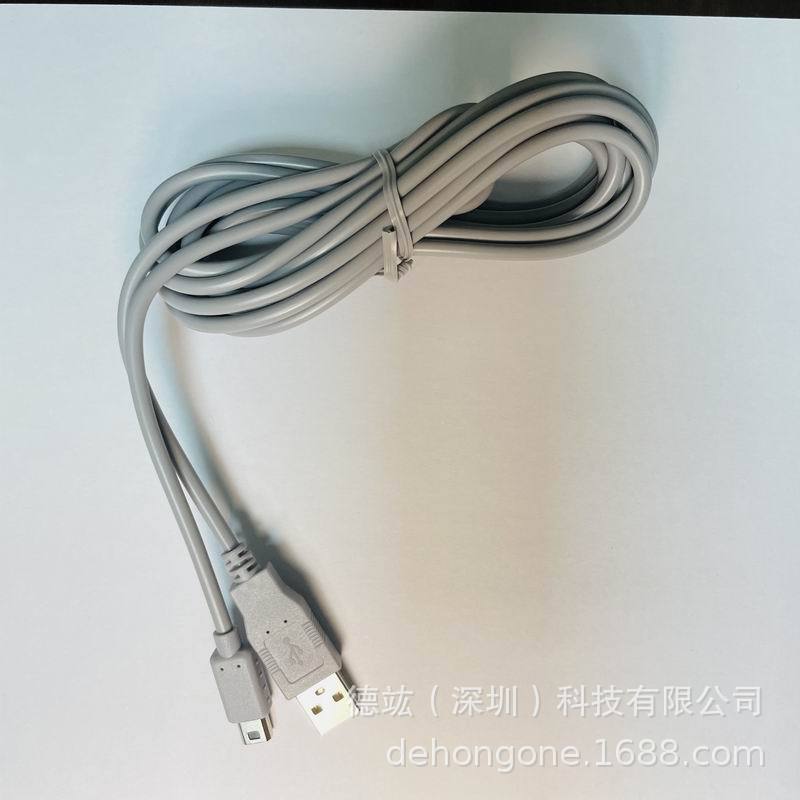 For WII U Game Host Handle Charging Cable 3m Nickel Plated
