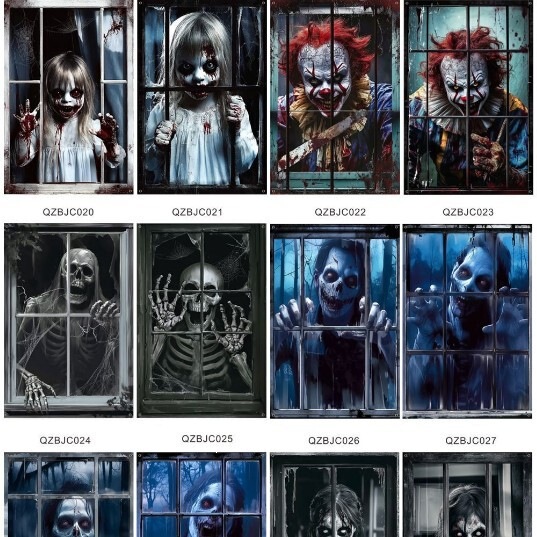 Cross-Border Popular Amazon Horror Window Skull Backdrop Hanging Cloth Party Decoration Halloween Window Cover Cross-Border Popular Amazon Horror Window Skull Backdrop Hanging Cloth Party Decoration Halloween Window Cover
