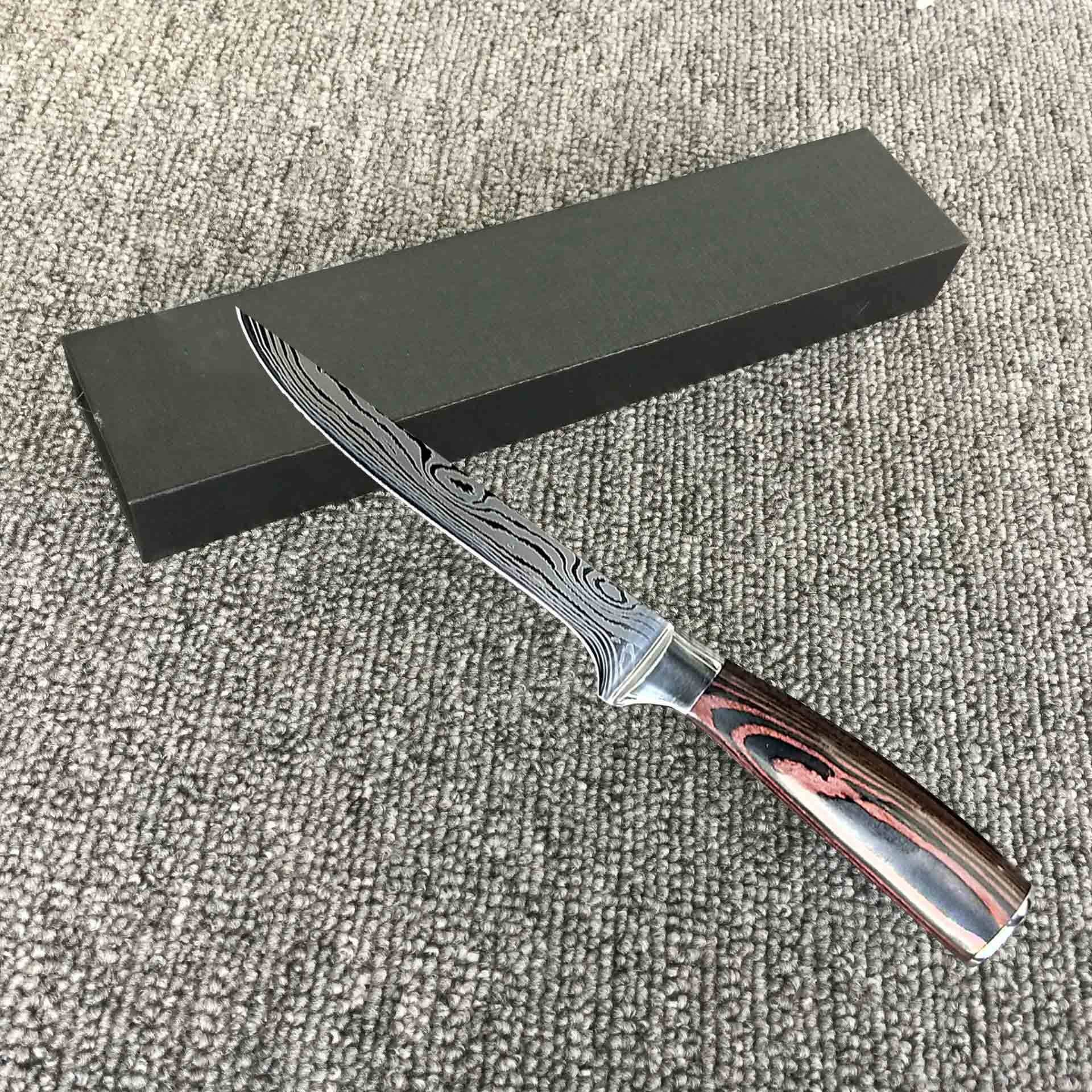 Caja de cuchillo de damasco