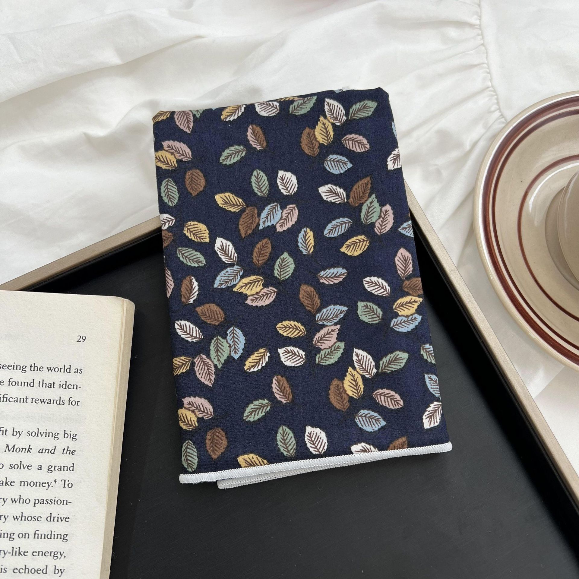 Verano y otoño japonés, flores de algodón, bufandas cuadradas, bufandas retrógradas para mujeres, bufandas de seda delgadas y frescas