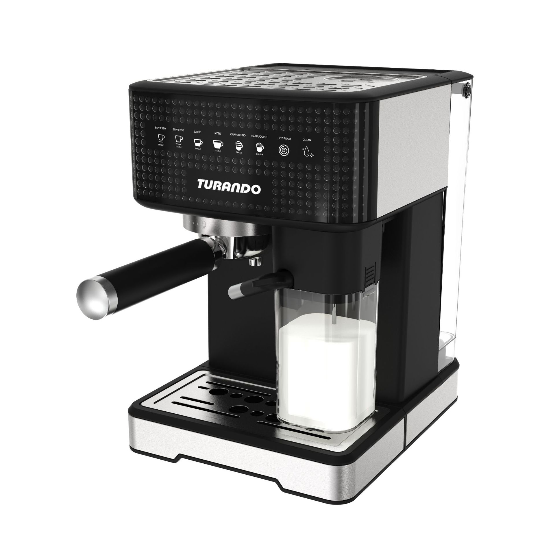 Big Sale Cross-Border Household Fully Semi-Automatic Small Milk Foam Steam 20Bar European, British and American Italian Coffee Machine