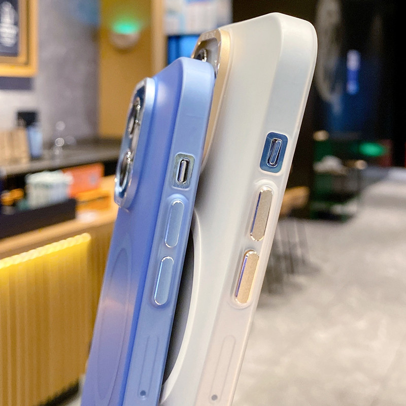 Suitable for matte magnetic phone iPhone 15 promax hard case 14 minimalist 13 premium 12pm_voghion.com