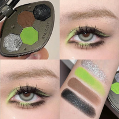 Girlcult's Four Great Inventions Chameleon Illusion Eyeshadow Palette Mirror Lip Gloss Eyeliner Pen Firefly Grass Green