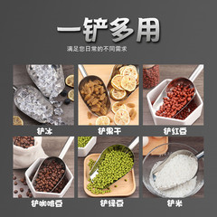 Ice Scraper with Hook, Stainless Steel Multi-purpose Spatula, Rice Spatula, Soup Spoon, Tea Food Flour Corn Popcorn Pea Shooter, Laser Welded