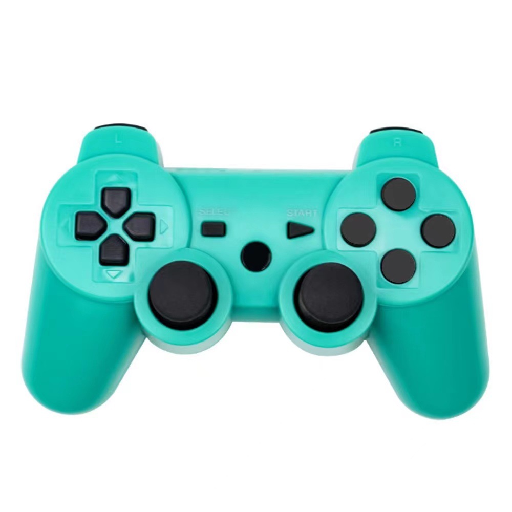 Controlador Bluetooth inalámbrico exclusivo transfronterizo P3, botón en blanco con cable de carga, gamepad P3 de doble vibración dual
