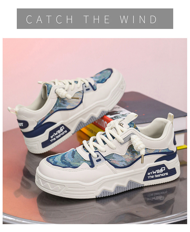 Atmungsaktive Herrenschuhe für den Sommer, vielseitig einsetzbar für Studenten, Sport, hohe Sohlen, lässig, kleine weiße, China-Chic-Boardschuhe,_voghion.com