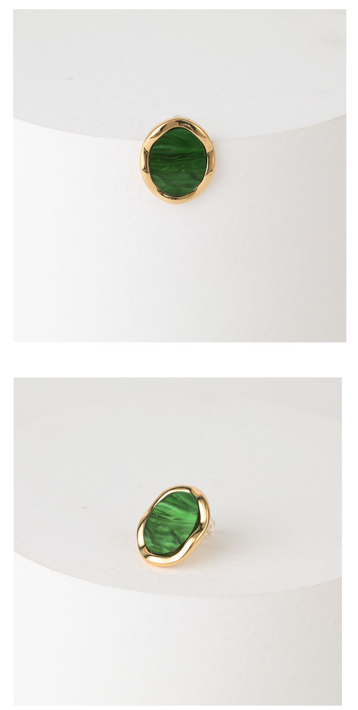 Fashion copperplated real simple geometric retro gold copper earringspicture1