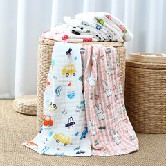 High-density 6-layer bubble washed gauze adult towel face towel 33*74cm couple face towel towel