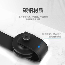 ∴谷仓门吊轨室内门移门推拉门五金静音吊轮配件北欧轻奢美式门轨